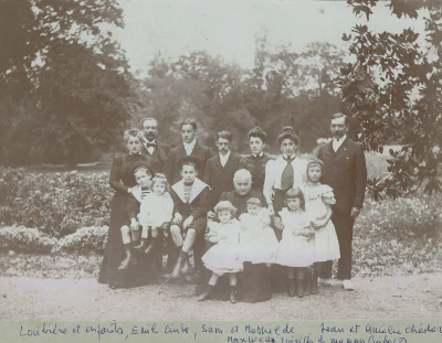 Les familles des trois sœurs Xinto : Loubière, Maxwell, Chédor et leur mère Catalina(Ninette) Cazenave epouse Xinto