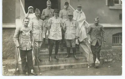 1916-Jean Loubière blessé et cie