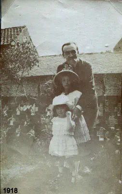 1918-Arthur Bedouret, Georgeou et Linou Fouga a Denguin