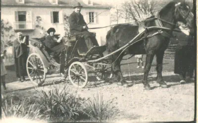 1922-Vidouze en calèche
