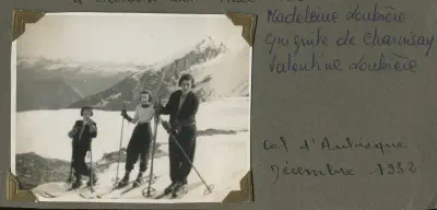 1932-Maman-yy-Mamiche a ski