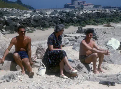 1955-env-Mamiche et Francois Chedor à Ciboure
